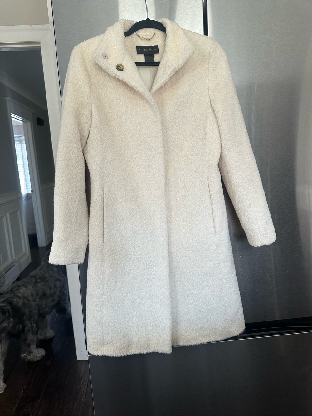 Donna Karan alpaca blend coat